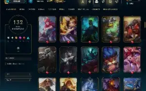 Unranked com 95 Champs e 132 Skins ( JG / TOP / ADC )
