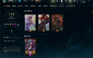 Unranked com 95 Champs e 132 Skins ( JG / TOP / ADC )