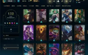 Unranked com 95 Champs e 132 Skins ( JG / TOP / ADC )