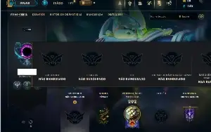 Unranked com 95 Champs e 132 Skins ( JG / TOP / ADC )