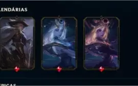 Conta LOL Bronze, skins ultimate, 1 mística e muitas épicas