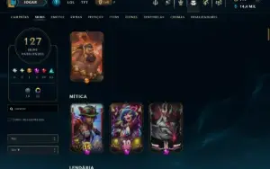 Conta Lol Diamante Iv Mono ADC Todos Os Campeões 127 Skins
