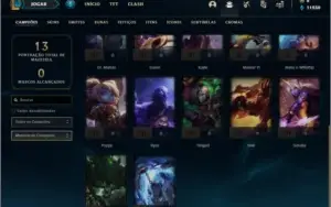 Conta ouro 4 baratinha com 22 champs e 3 skins (1 Ultimate)