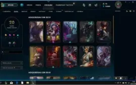 Lol Ouro 3 - 20 skins