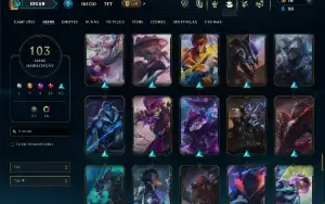 Ferro 1 com 95 Champs e 103 Skins ( ADC / MID )