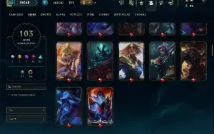 Ferro 1 com 95 Champs e 103 Skins ( ADC / MID )