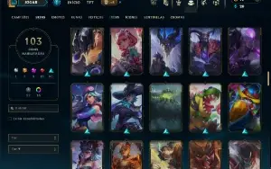 Ferro 1 com 95 Champs e 103 Skins ( ADC / MID )