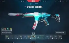 CONTA VALORANT PLATINA COM VARIAS SKINS