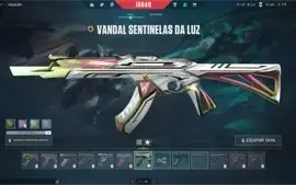 CONTA VALORANT PLATINA COM VARIAS SKINS
