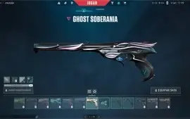 CONTA VALORANT PLATINA COM VARIAS SKINS