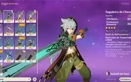 Genshin impact Conta com Nahida c1 + 3 5 estrelas Ar41