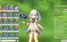 Genshin impact Conta com Nahida c1 + 3 5 estrelas Ar41