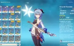 Genshin impact Conta com Nahida c1 + 3 5 estrelas Ar41