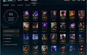 CONTA LOL 82CHAMPS/22SKINS/25ICONES/3PAGSRUNA PLATINA IV