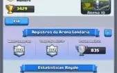 2 Contas Lendárias Clash Royale NV10 + NV9 + Arena 10