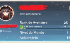 Conta Genshin Impact com Hu Tao, Raiden Shogun e Livro 5 ⭐