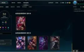 Conta Lol League of Legends Platina 4