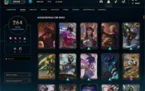 Conta league of legends plat 2 lvl 246