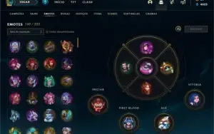 Conta league of legends plat 2 lvl 246