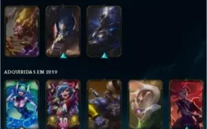 Conta LoL( lvl 54, 12 skins com a DJ SONA, silver 1, 2k ea)