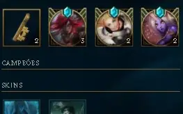 CONTA EX D2 22 SKINS NO PRECINHO PRONTA ENTREGA