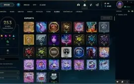 Conta League of Legends Level 352 com 292 skins