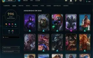 Conta League of Legends 294 SKINS