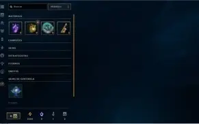 Conta Smurf premiada com diversas skins habilitadas