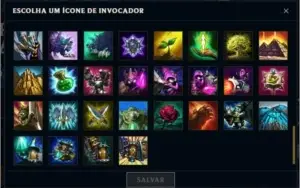 Com 73 Skins, Todos Campeoes, Icones Raros e Diamond 4