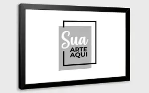 Quadro com moldura tradicional
