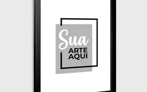 Quadro com moldura tradicional