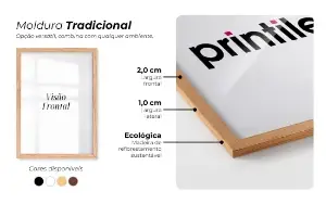 Quadro com moldura tradicional