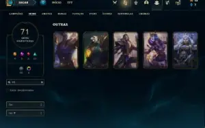 Conta bronze 2 com 115 Champs e 71 Skins ( MAIN JG )