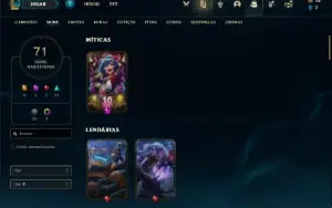 Conta bronze 2 com 115 Champs e 71 Skins ( MAIN JG )