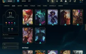 Conta bronze 2 com 115 Champs e 71 Skins ( MAIN JG )