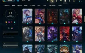 Conta bronze 2 com 115 Champs e 71 Skins ( MAIN JG )