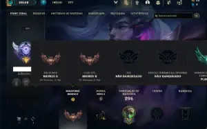 Conta bronze 2 com 115 Champs e 71 Skins ( MAIN JG )