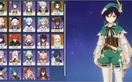 Conta Genshin AR 55 Xiao/Venti/Diluc/Qiqi/Shogun/Albedo