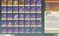 Conta Genshin AR 55 Xiao/Venti/Diluc/Qiqi/Shogun/Albedo
