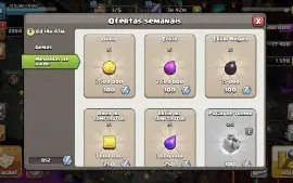 Coc - Cv12 Nível 154 Semi Full+ Skin E Moedas De Liga E Raid