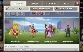 Coc - Cv12 Nível 154 Semi Full+ Skin E Moedas De Liga E Raid