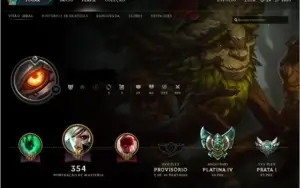 CONTA LOL PLATINA 4, 102 CAMPEÕES, 22 SKINS