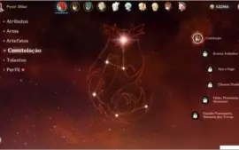 AR 49 - Diluc C1, Zhongli C1 + Lança de Jade Primitiva