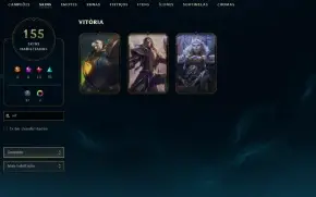 Unranked com 130 Champs e 158 Skins ( MAIN ADC )