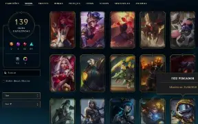 Conta 2018 - Nivel 316 - 139 Skins - 212 Icones