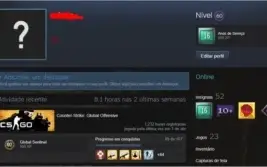 CONTA STEAM LVL 60,16 anos,cs prime,pubg
