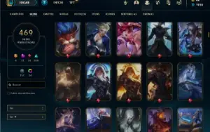 Conta Platina 4 com TODOS os champs e 469 Skins+ 7 Prestigio
