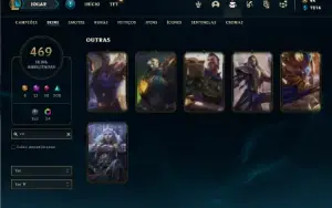 Conta Platina 4 com TODOS os champs e 469 Skins+ 7 Prestigio