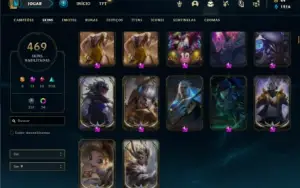 Conta Platina 4 com TODOS os champs e 469 Skins+ 7 Prestigio