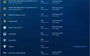Conta Battle.net - Com muitos jogos e itens